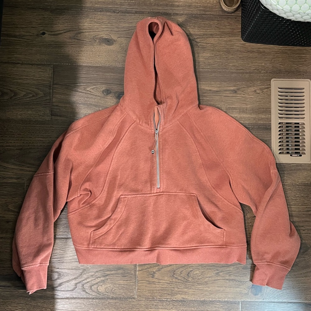 Lululemon half zip orange scuba size xl/xxl